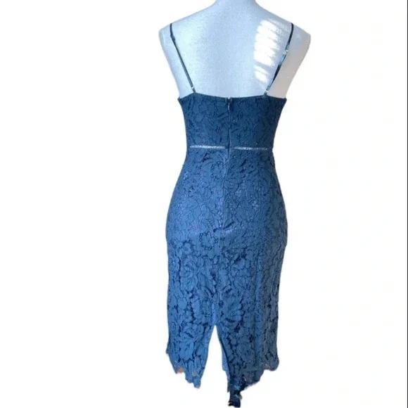 ASTR The Label Lattice Inset Lace spaghetti strap boho party event dress - Picture 10 of 16